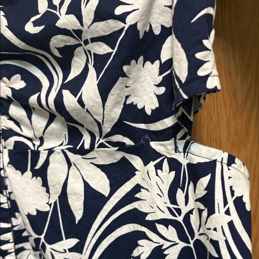 Old Navy Black and White Floral Midi Dress - Picture 5 of 11
